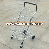 Portable seniors shopping cart/Universal wheel shopping cart/Aluminum folding food shopping trolley